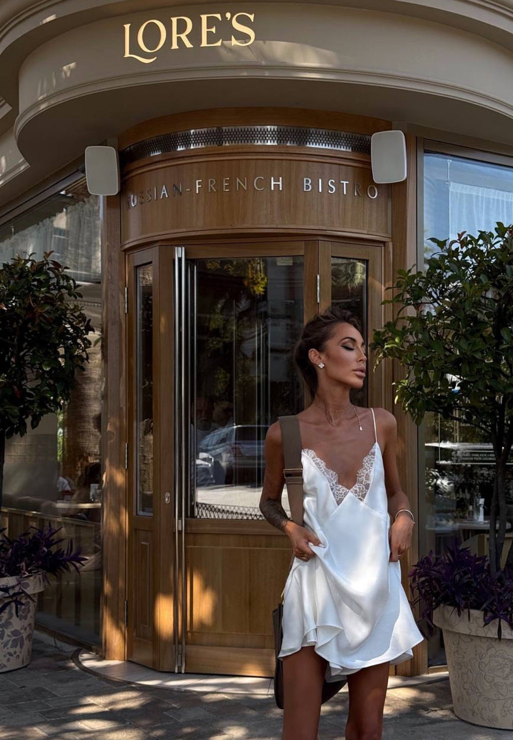 DANA silk slip dress