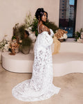 AMUSI Luxury Bridal Robe Cape
