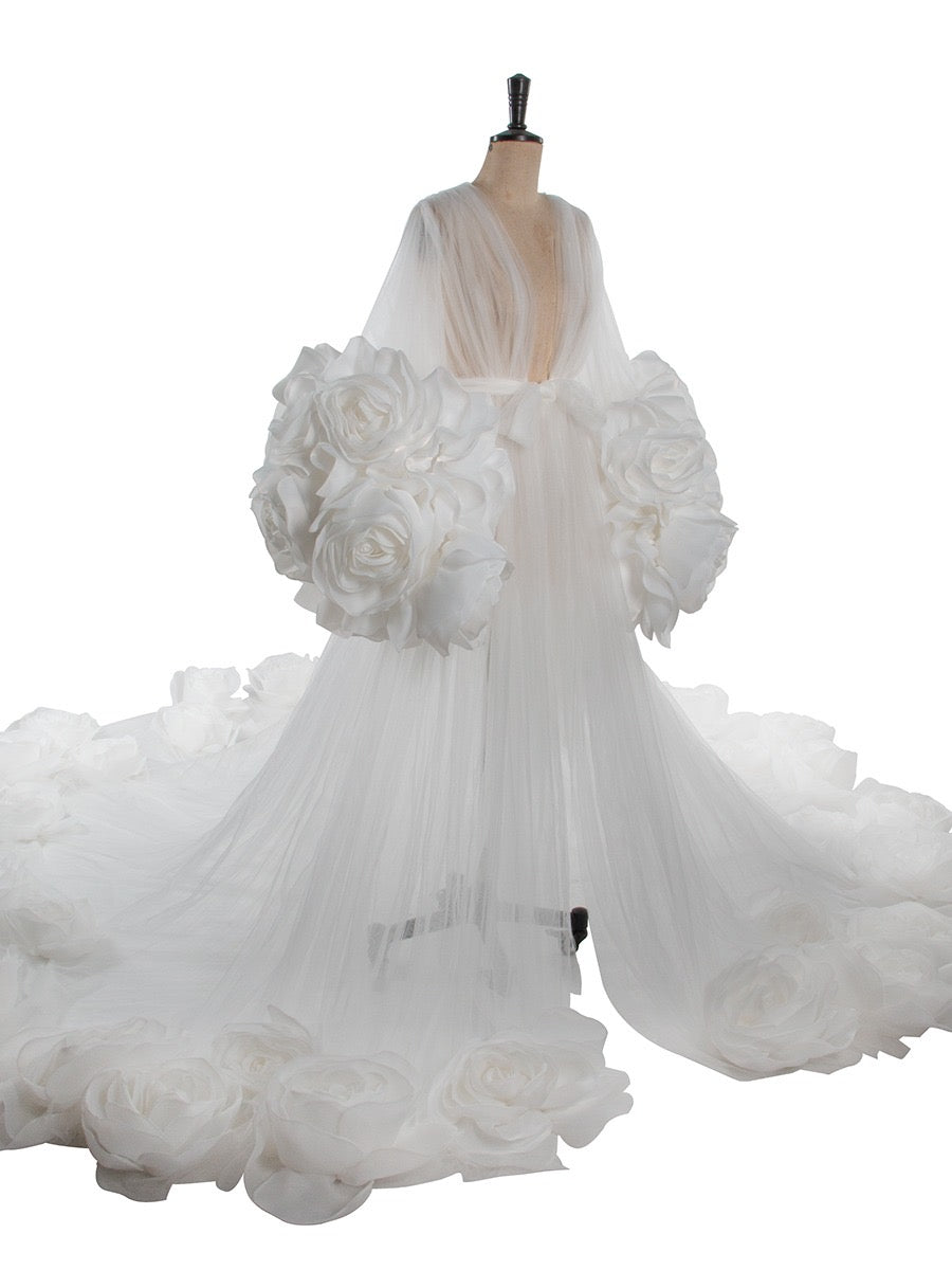 FLORIDA Luxury Floral Bridal Robe