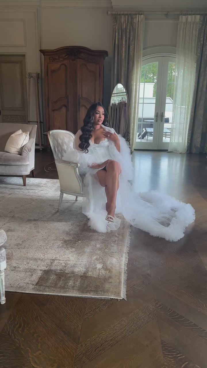 RISSA Tulle Bridal Robe